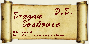 Dragan Dosković vizit kartica